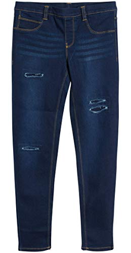 Real Love Girls Jeans - 2 Pack Comfortable Denim Stretch Skinny Fit Girls Leggings Jeggings with Pockets (Sizes: 7-16)4