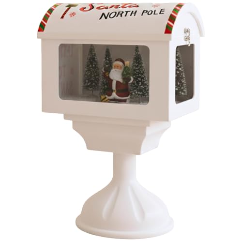 sarcia.eu Weihnachts-Briefkasten, LED-Spieluhr, beweglicher Schnee,...