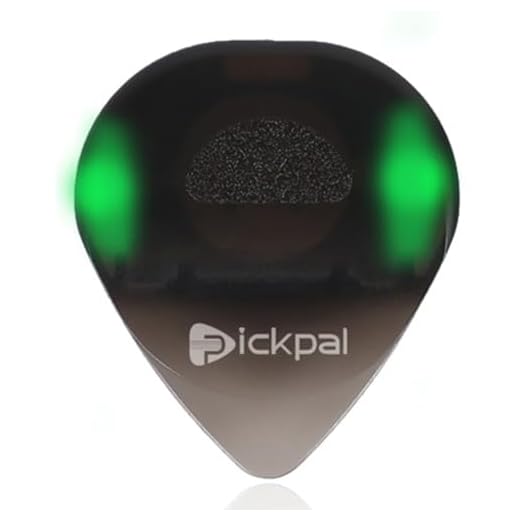 Kexpery Instrumento musical Púa brillante, antideslizante, portátil, para guitarra, púa luminosa con luz LED de alta sensibilidad para guitarristas eléctricos bajos (verde)