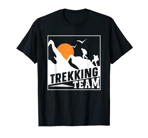 Squadra Di Trekking Escursioni Escursionista Escursione Maglietta