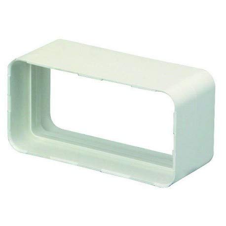 raccord droit rectangulaire - 55 x 110 mm - atlantic 460001