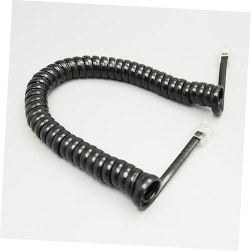 Cable teléfono fijo espiral de alta flexibilidad con conectores estables 4