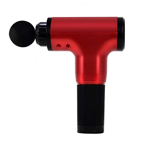 Pistolet de massage musculaire rouge à 6 vitesses et 4 têtes