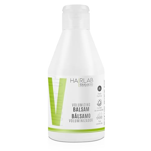 SALERM - Acondicionador Volumen - Bálsamo Voluminizador Hair Lab - 300 ml - con Cafeína y Aminoácidos - para Cabello Fino y sin Volumen - da Cuerpo y Volumen al Cabello - Sin Parabenos