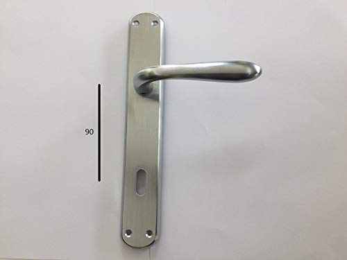 Maniglia Porta Sidney 1126 P - Maritech Bronzo Graffiato, Con Foro Yale E Placca Interasse 85mm - Foto 3