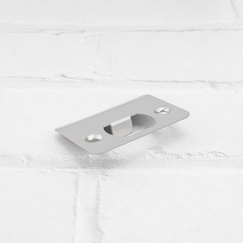 Placa de acero inoxidable de seguridad para herrajes de puertas de mortaja, set de 5 8