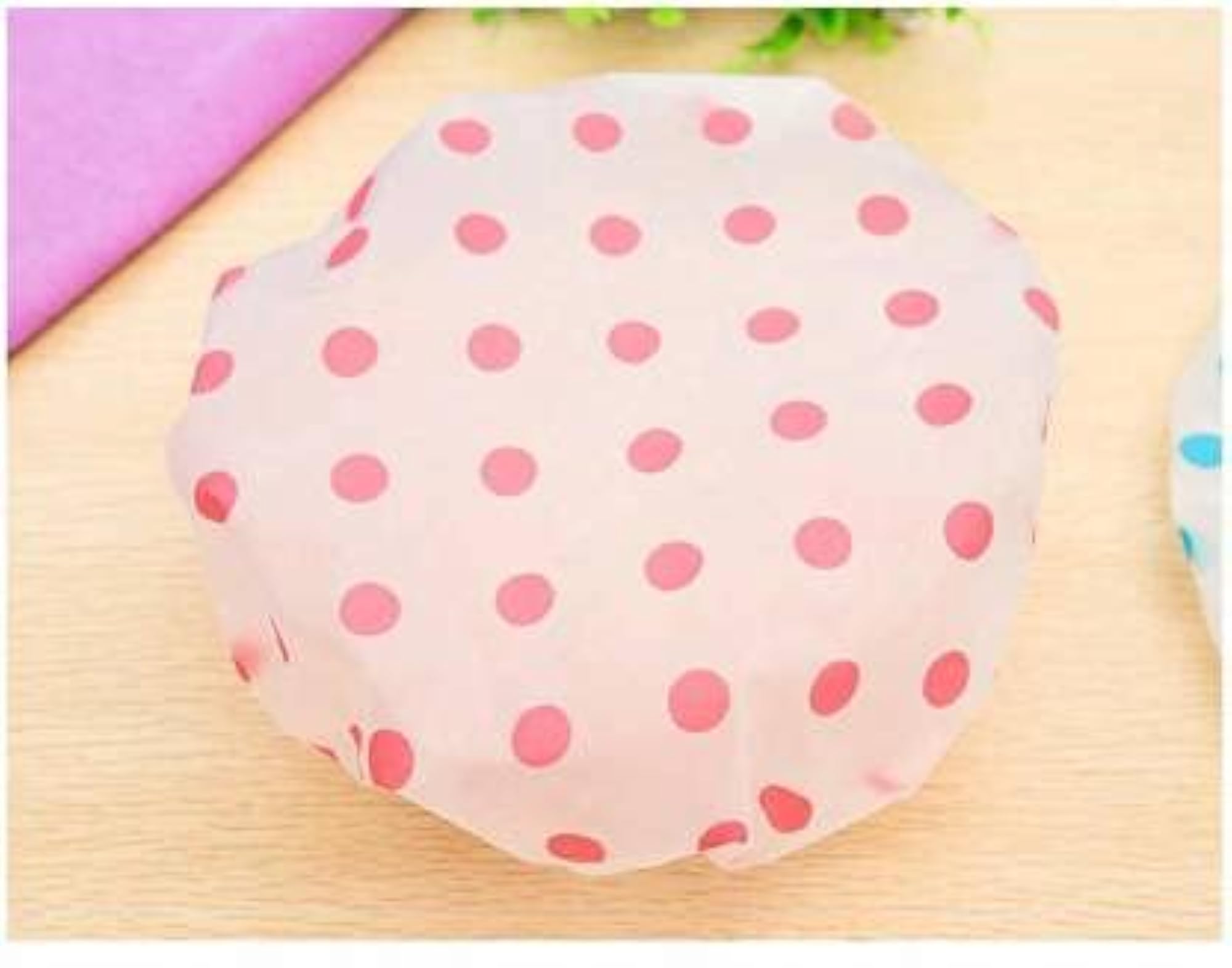Reusable Waterproof Elastic Shower Cap, Pack of 4