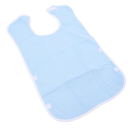 Ymiko Adult Bib Water Soft Adjustable Closure Protector for Elderly Eating