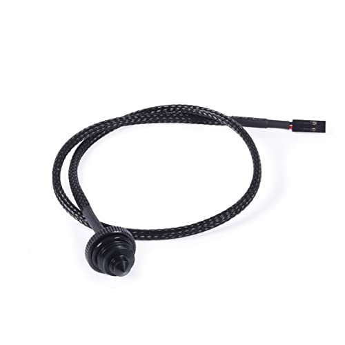 Alphacool Eiszapfen Capteur de température plat G1/4 - Noir - 1,7 cm x 1,8 cm x 0,67 po - Compatible avec les ordinateurs - 25 dB