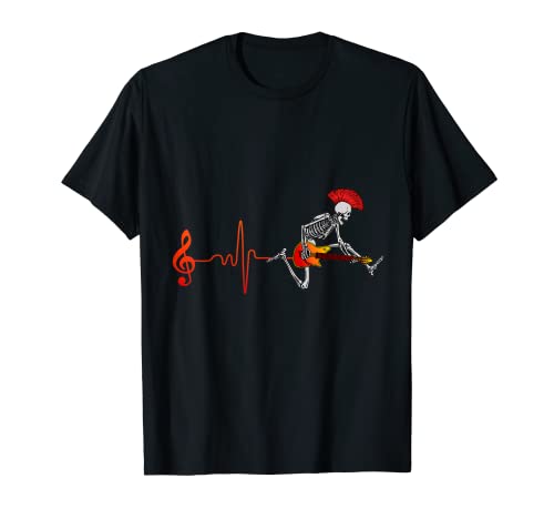 Squelette avec guitare Rock & Roll Idée cadeau pour Rocker T-Shirt