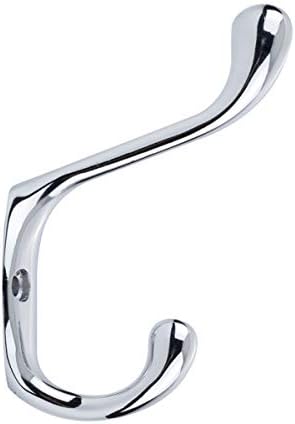 Amazon Basics AB4600-PC-5 Coat Hook, Polished Chrome