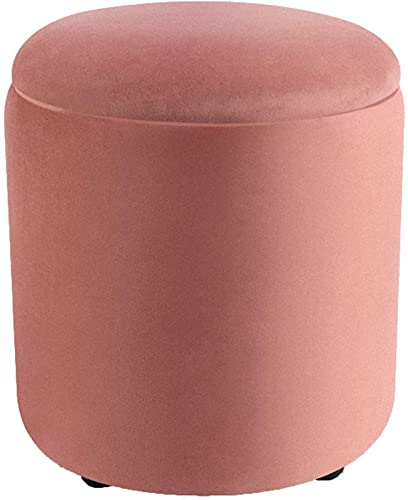 Repose-pieds avec coffre à couvercle rabattable, structure solide rose 220 LB - 5