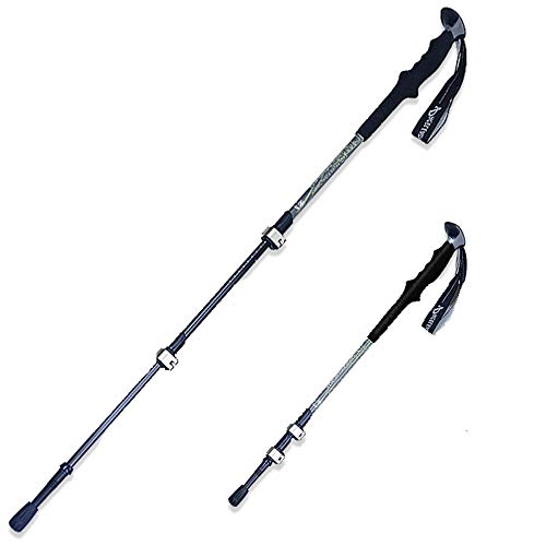 Bastones de senderismo con aleación de aluminio 7075 y pulsera de nylon desmontable 1