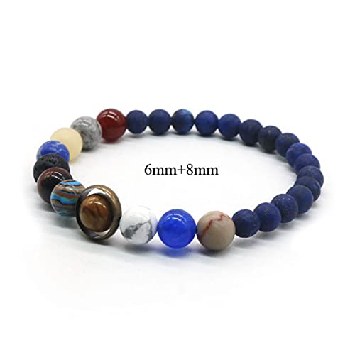 CXWK Univers système Solaire Bracelet Femmes Pierre Naturelle Huit planètes Bracelet Hommes Meilleurs Amis Cadeau Cover