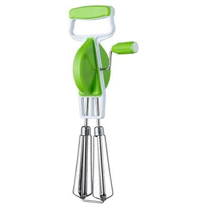 RDIVAS Manual Powerless Dual Hand Blender, Mixer, Egg Beater (Multicolour)