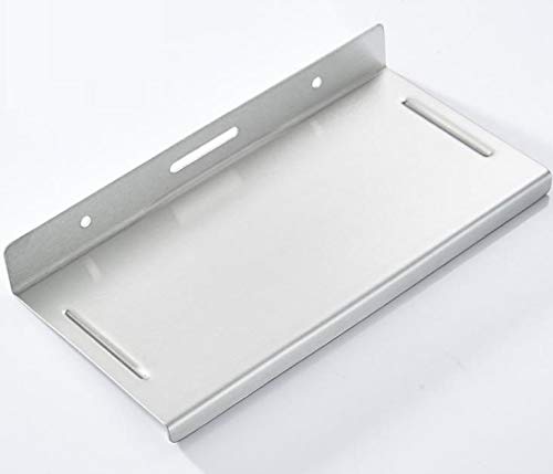 VICMAT Stainless Steel Bathroom Wall Mount Shelf for Mobile Phone iPad, Fabric - Modern Design - Floating Shelf - 18 x 9 cm - Durable - Image 4