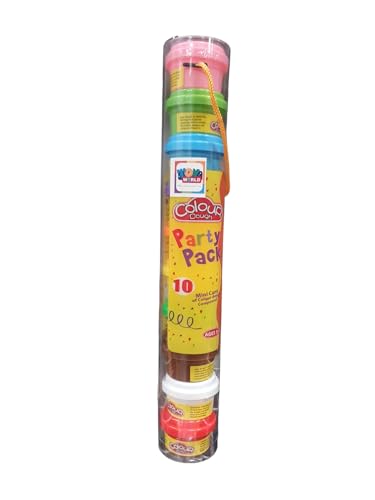 Paquete de fiesta de masa de colores, 10 colores, torre de plastilina a partir de 3 años