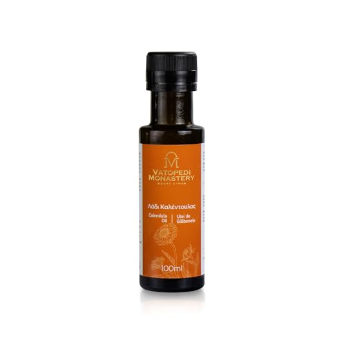 Aceite de Caléndula del Monasterio de Vatopedi, Monte Athos, con Propiedades Calmantes - 100ml