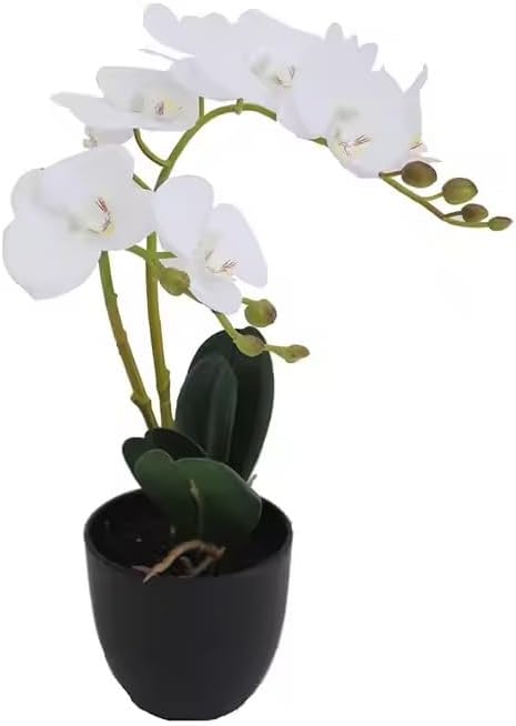 40cm Artificial Orchid Plant Artificial White Flower Home Decoration