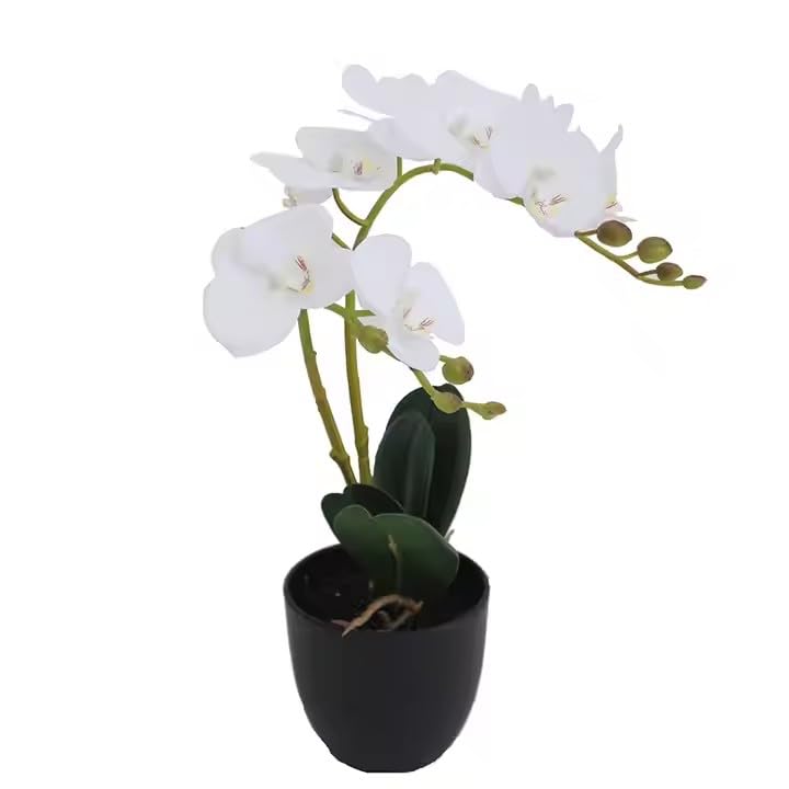 40cm Artificial Orchid Plant Artificial White Flower Home Decoration