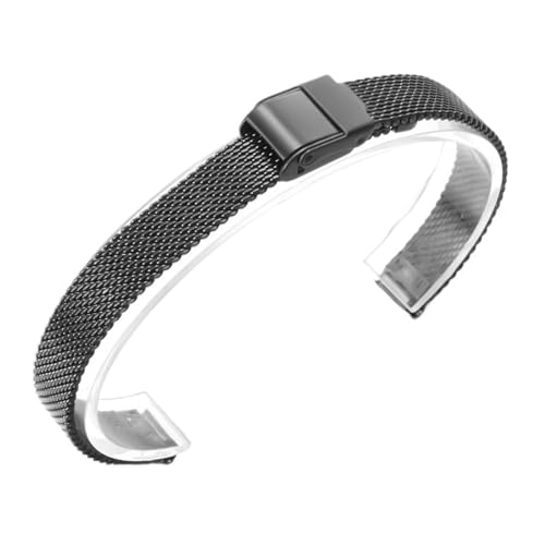 Bracelet de montre en maille milanaise acier robuste avec pompes flash