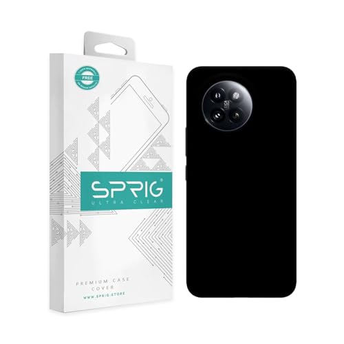 Image of SPRIG Compatible with Mi 14 CIVI Premium SilkTone Back Cover Drop Tested Shock Proof Mobile Case for Men, Women, Boys and Girls with Camera Protection (Black)