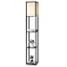 Produktbild GOPLUS 3-Regal Stehleuchte, Stehlampe mit 3 Regalablagen, Standlampe Standleuchte Modern und Elegant mit Schalter, Innenbeleuchtung Lagerung Beleuchtung für Wohnzimmer Schlafzimmer Kinderzimmer
