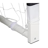 Relaxdays Fußballtor XXL, Garten, Kinder & Erwachsene, Soccertor groß, HBT 200x300x90 cm, stabil, Metall, weiß-schwarz - 7