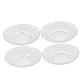 Unique : la forme distinctive de ces plats ajoute un élément décoratif, améliorant l'expérience culinaire globale, plats décoratifs en verre, plateau en verre