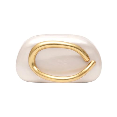 Image of Women Acrylic Clutch Box Metal Handle Evening Bag Trendy Ladies Shoulder Crossbody Purse for Wedding Party Causal