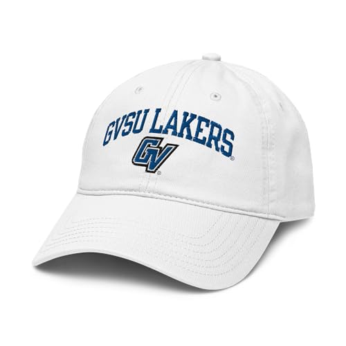 Grand Valley State Lakers Arch White Officially Licensed Adjustable Baseball Hat