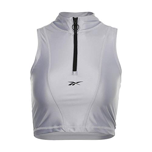 Reebok haut court lycra brillant femme pour fitness