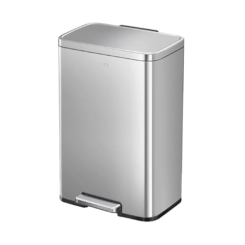 EKO Step Pedal Bin | Madison | EK9361 | Dustbin | Multiple Sizes | Black & Stainless Steel (Stainless Steel 30L)