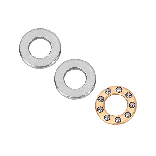 10 stuks miniatuur planaire axiale kogellagers zeer nauwkeurige platte stalen lagers voor industriële productie (F5-12M