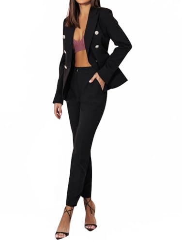 Design: Maniche lunghe, colletto risvoltato, fronte aperto, monocolore, blazer a maniche lunghe Set da 2 pezzi