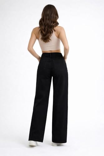Image of ODDMONEKY Baggy Jeans for Women || Relaxed Fit Wide Leg High Rise Jeans for Women (Wjeans-8)