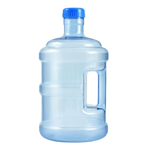 CLISPEED 5L Wasserflasche mit Schraubkappe Freies Lebensmittelqualität Mineralwasserflasche Krug Easy Grip Carry Griff für Outdoor Reise Camping CLISPEED 5L Wasserflasche mit Schraubkappe Freies Lebensmittelqualität Mineralwasserflasche Krug Easy Grip Carry Griff für Outdoor Reise Camping