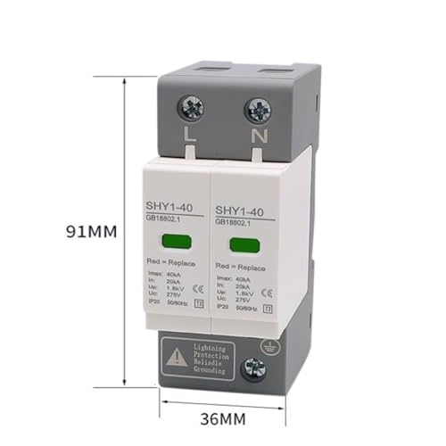 SPD AC 2P parafoudre modulaire 275V 40KA dispositif basse tension