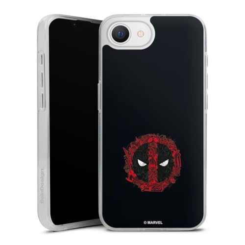 Coque en Silicone Compatible avec Apple iPhone 16e 2025 Etui Silicone Coque Souple Marvel Deadpool Logo Coque en Silicone Compatible avec Apple iPhone 16e 2025 Etui Silicone Coque Souple Marvel Deadpool Logo