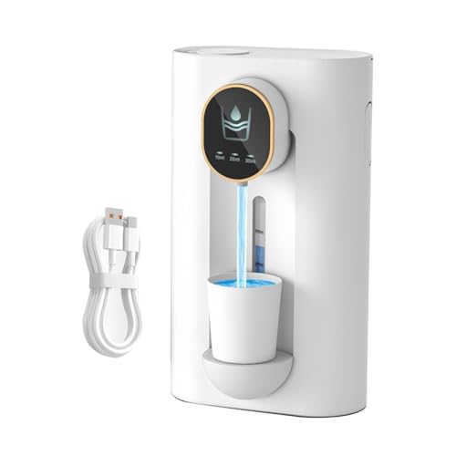reamhome Dispensador de enjuague bucal para baño, 540 ml, dispensador automático de enjuague bucal sin contacto con tazas magnéticas, color blanco reamhome Dispensador de enjuague bucal para baño, 540 ml, dispensador automático de enjuague bucal sin contacto con tazas magnéticas, color blanco