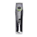 Schnurloses Vakuum-Clipper, Geräuschloser Starkes Power LED-Display 1400mAh Haarschneider für Männer, mit Integriertem Vakuum, Ideal für Schnurrbart