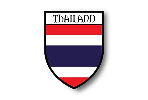 Akachafactory Autocollant Sticker Voiture Moto Blason Ville Drapeau thailande Thai