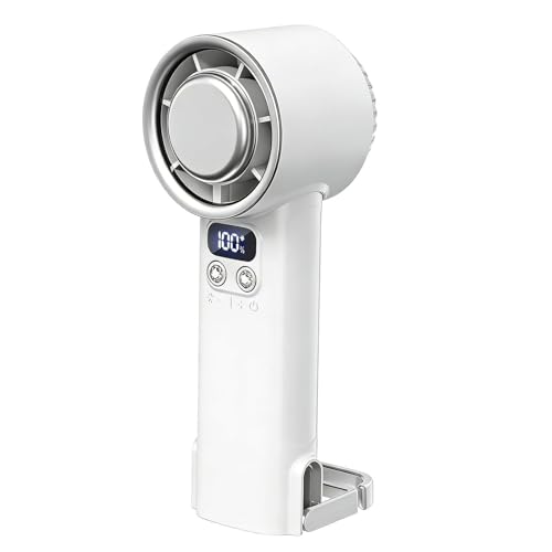 Miniventilador de mano con pantalla digital, 100 velocidades y 4000mAh para combatir el calor 2