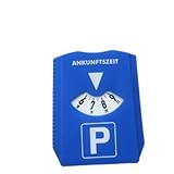 1 Pc Digital Parking Timer Parking Disc with Ice Scraper European Parking Clock 24 Hour Time Display for Car Winter Packing Tools and Equipment Garage and Shop（Blue ）