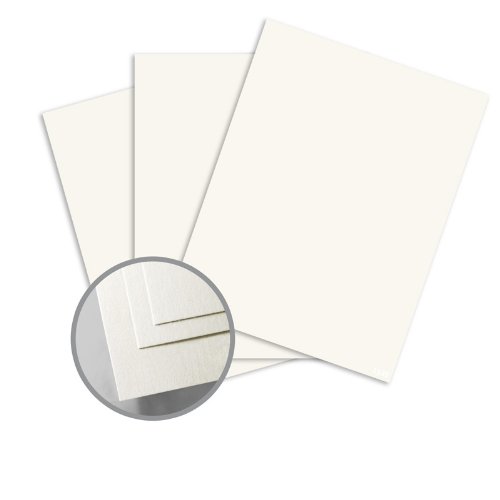ColorMates Smooth & Silky Natural Card Stock - 8 1/2 x 11 in 80 lb Cover Smooth 250 per Package