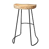 ★ Conception unique : les sièges en bois massif et les cadres de chaise en fer offrent toujours aux gens une expérience d'assise plus confortable et plus relaxante. La touche en bois rend la vie à la maison plus texturée et les pieds en métal peint rendent les tabourets de bar très faciles à nettoyer.
