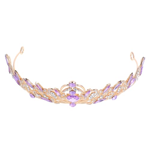 BESTYASH Accesorio Cabello Estilo Retro, Tocado de Novia Detalles de Gemas, Diadema para Fiesta, Boda y Eventos Obsequios, Adecuado para Niñas