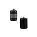 Mega Candles 6 pcs Unscented Dome Top Black Pillar Candles, Pressed Premium Wax Candle 2 Inch x 3 Inch, Home Décor, Weddings, Parties, Celebrations, Occasions, Florists, Events, Prayers, Memorials