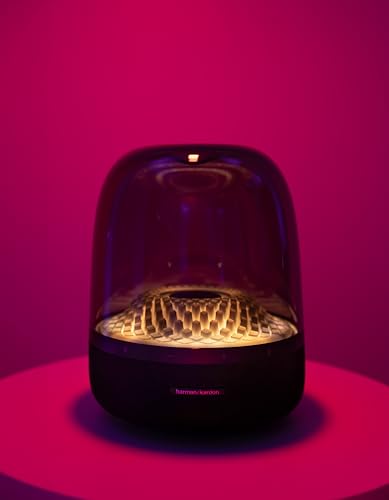 Harman Kardon Aura, draagbare Bluetooth luidspreker met 360 graden audio en omgevingslicht, zwart, EU stekker (type C) - Afbeelding 3