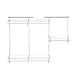 ClosetMaid 22873 ShelfTrack 4ft. to 6ft. Adjustable Closet Organizer Kit, White